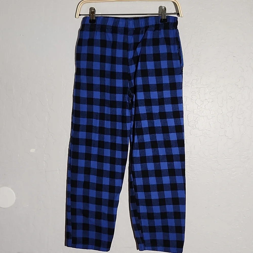ULTRA GAME XL 14-16 Sleepwear Golden State Warriors Blue Checkerboard PJ…